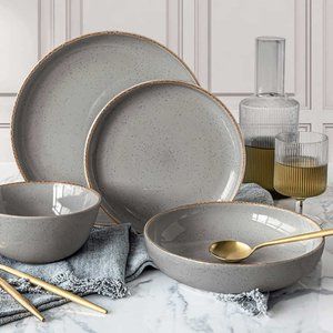 New OverandBack Options 16 pc Dinnerware Set (Gray)